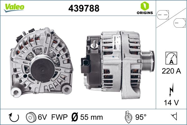 Generator / alternator 439788 VALEO