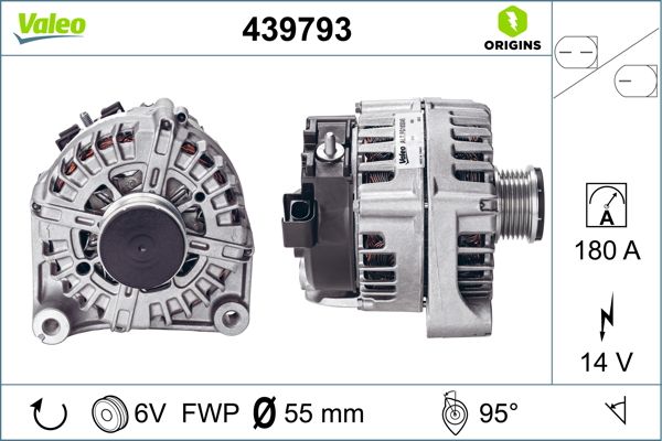 Generator / Alternator 439793 VALEO