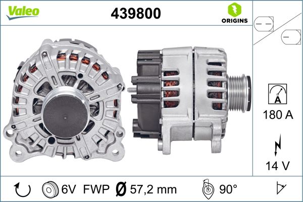 Generator / alternator 439800 VALEO