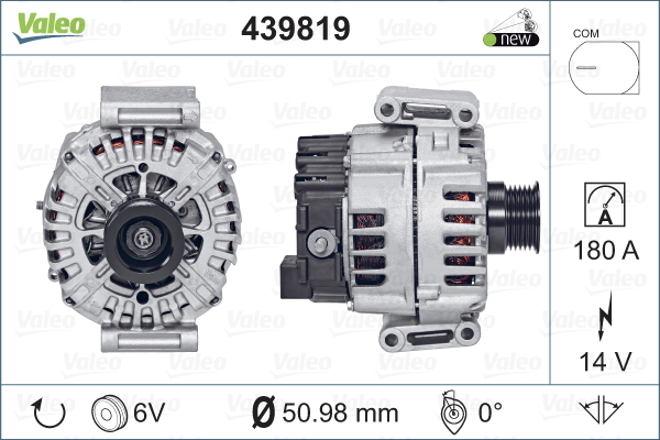 Generator / Alternator 439819 VALEO