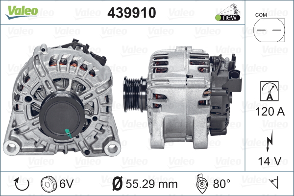 Generator / Alternator 439910 VALEO