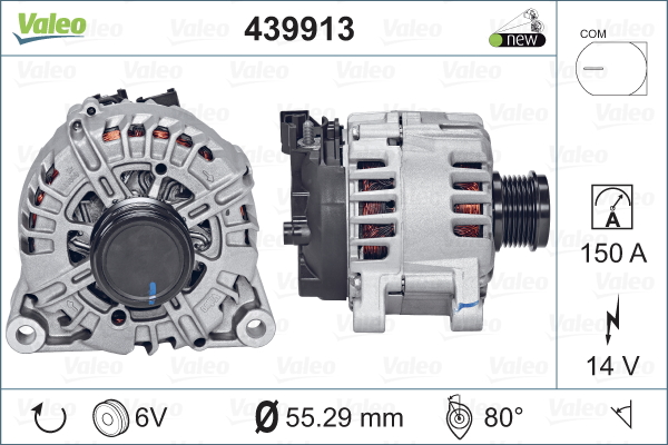 Generator / Alternator 439913 VALEO