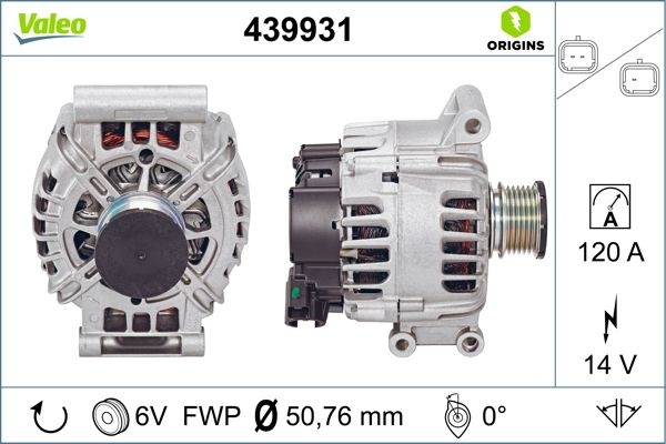 Generator / alternator 439931 VALEO