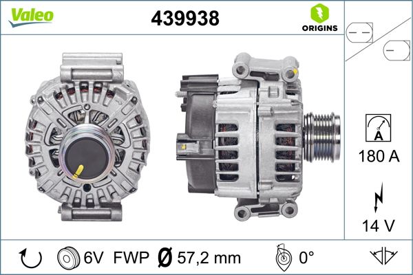 Generator / alternator 439938 VALEO