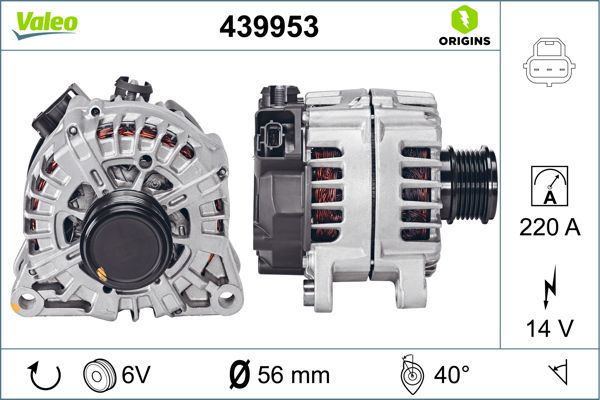 Generator / alternator 439953 VALEO