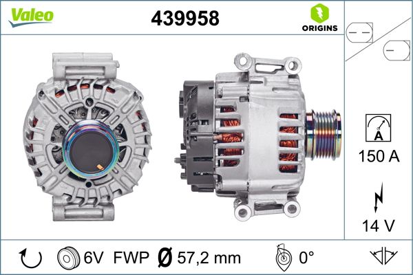 Generator / alternator 439958 VALEO
