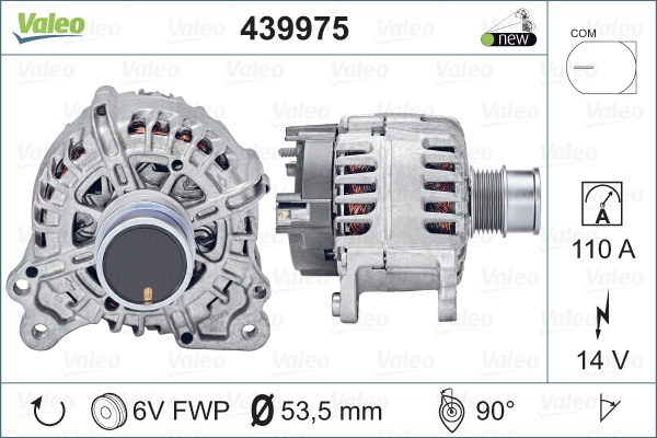 Generator / Alternator 439975 VALEO
