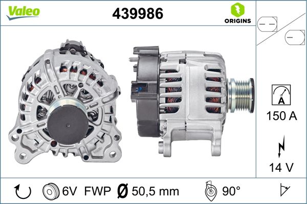 Generator / alternator 439986 VALEO