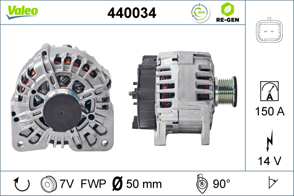 Generator / Alternator 440034 VALEO