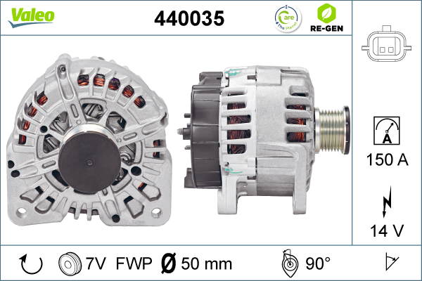 Generator / Alternator 440035 VALEO