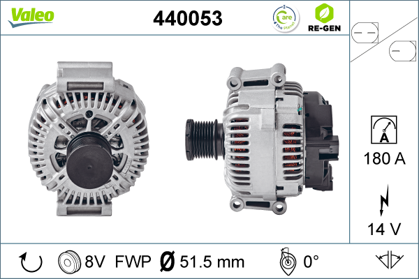 Generator / Alternator 440053 VALEO