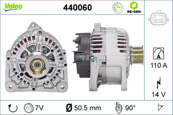 Generator / Alternator 440060 VALEO