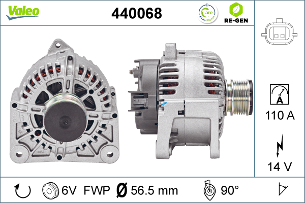 Generator / Alternator 440068 VALEO