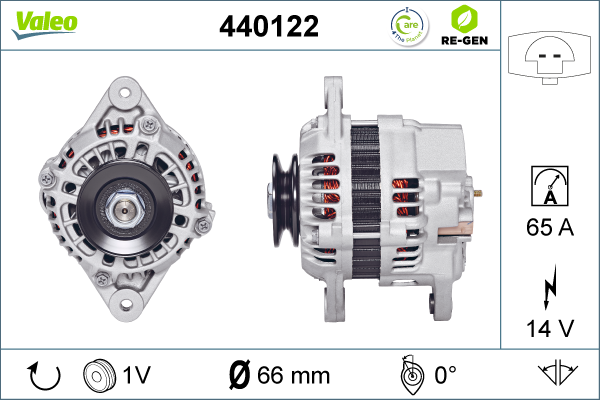 Generator / Alternator 440122 VALEO