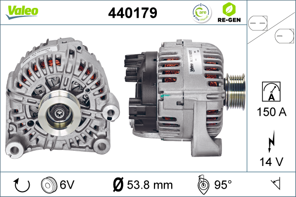 Generator / Alternator 440179 VALEO