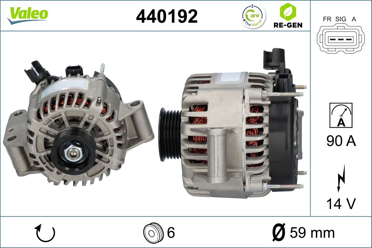Generator / alternator 440192 VALEO