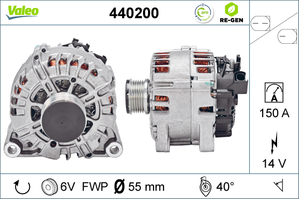 Generator / Alternator 440200 VALEO