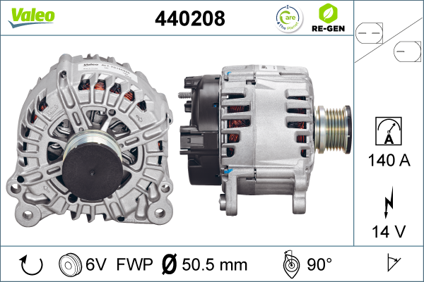 Generator / Alternator 440208 VALEO