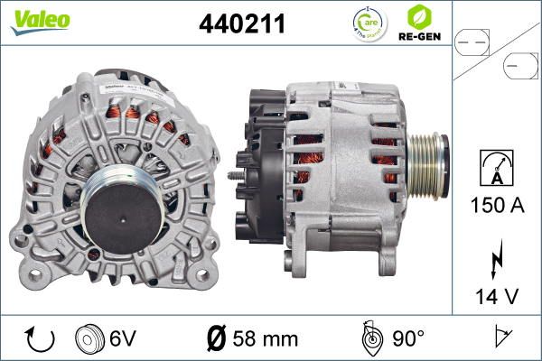 Generator / Alternator 440211 VALEO