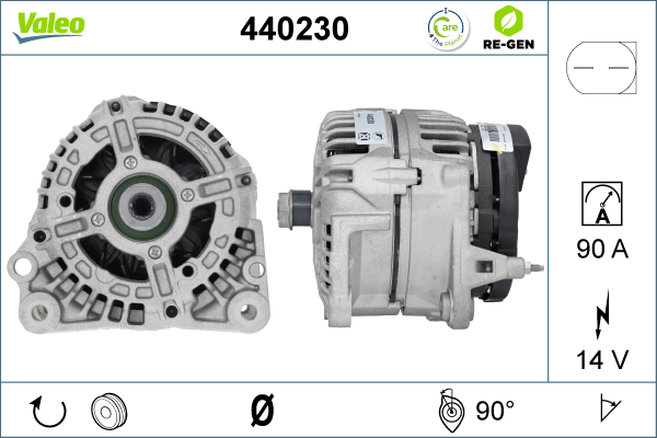 Generator / Alternator 440230 VALEO