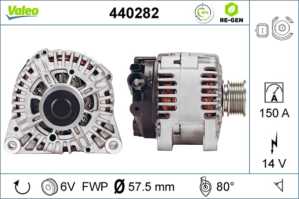 Generator / alternator 440282 VALEO