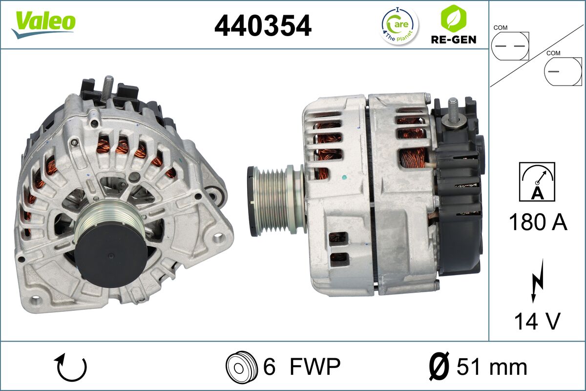 Generator / alternator 440354 VALEO