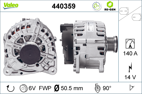 Generator / Alternator 440359 VALEO