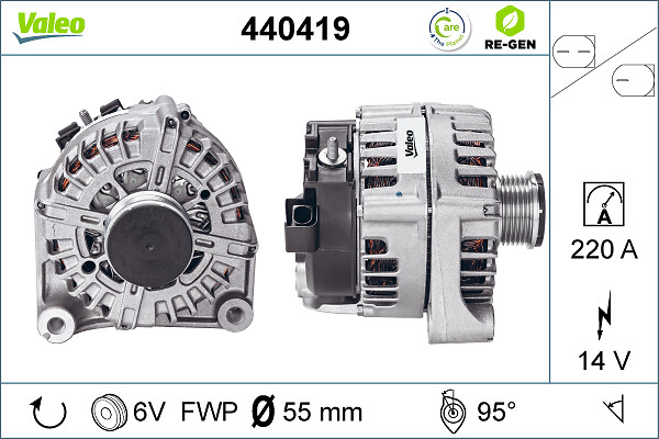 Generator / alternator 440419 VALEO