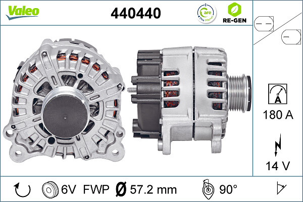 Generator / alternator 440440 VALEO
