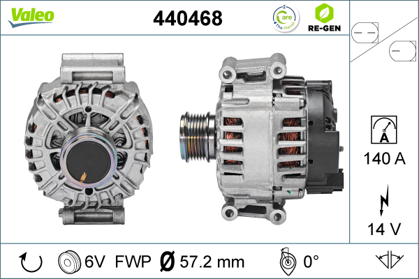 Generator / Alternator 440468 VALEO