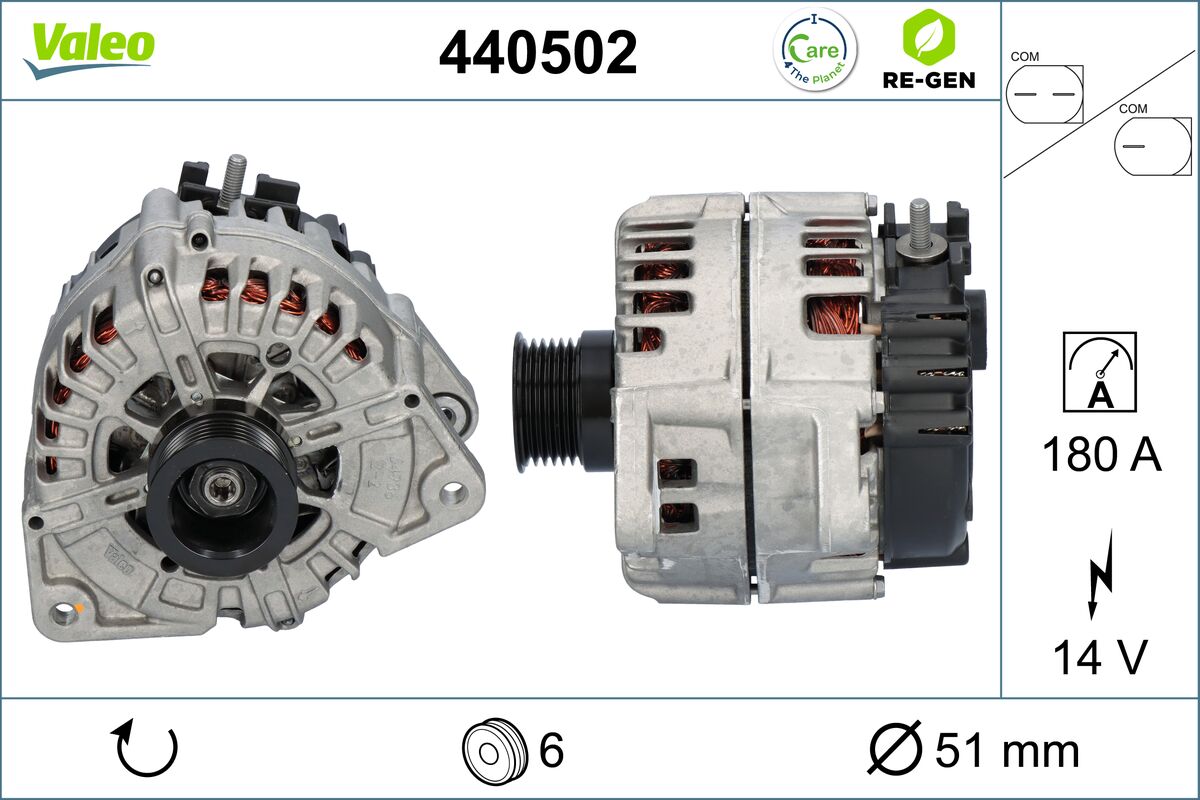 Generator / alternator 440502 VALEO