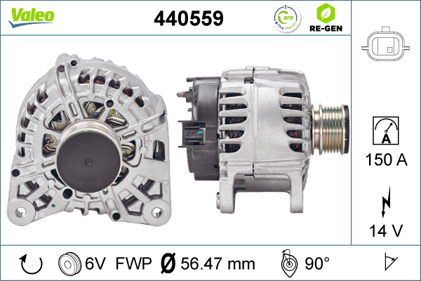 Generator / Alternator 440559 VALEO