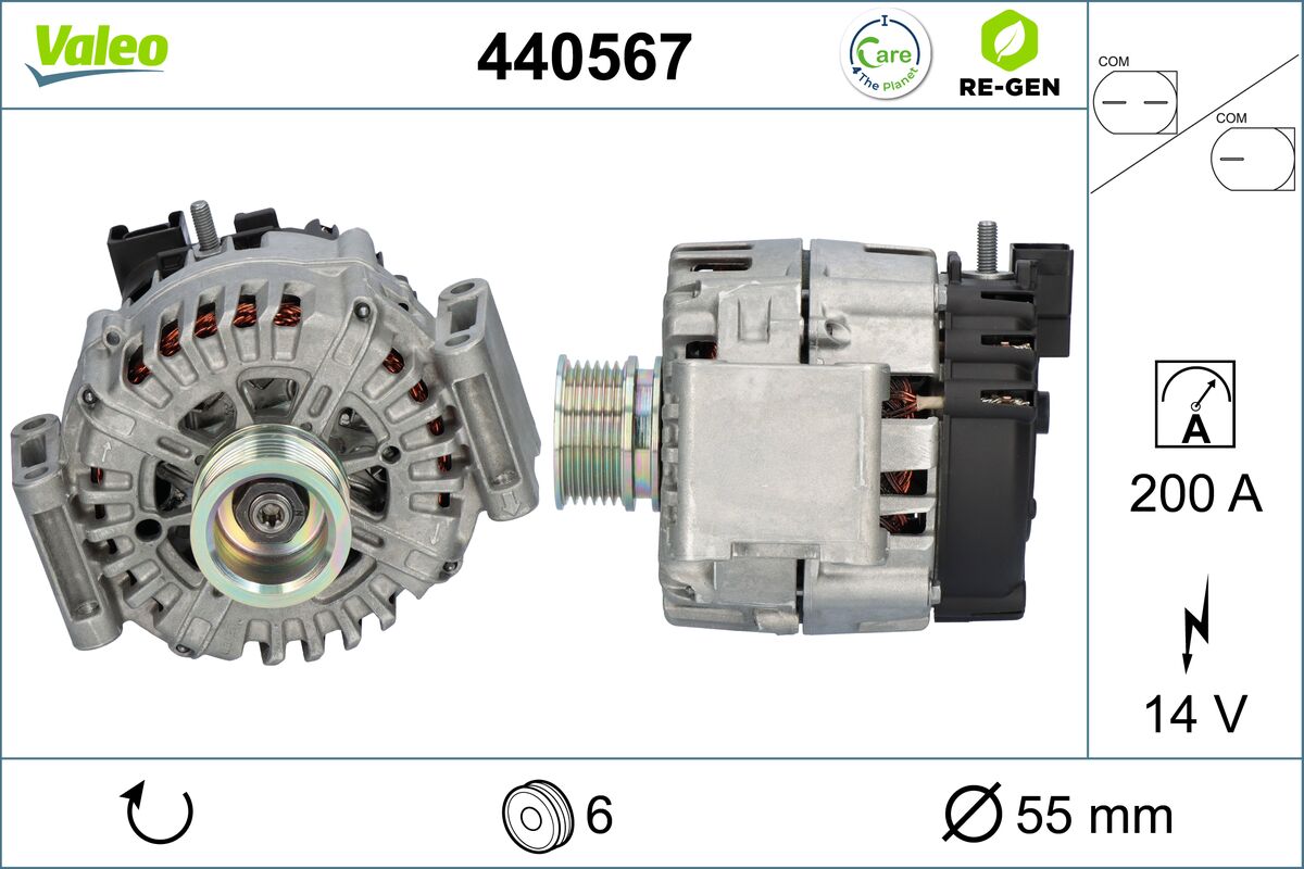 Generator / alternator 440567 VALEO