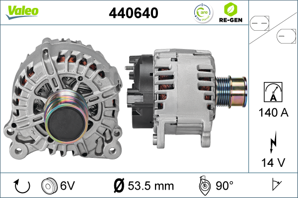 Generator / Alternator 440640 VALEO