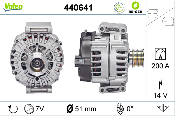 Generator / Alternator 440641 VALEO