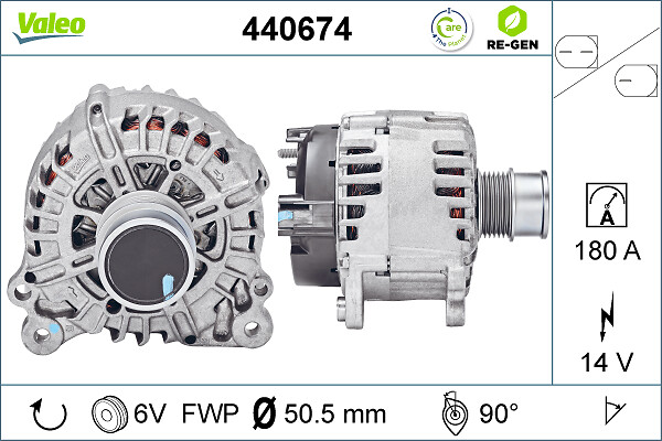 Generator / alternator 440674 VALEO