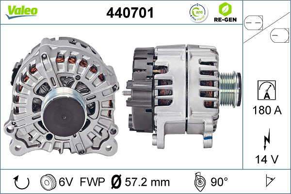 Generator / alternator 440701 VALEO