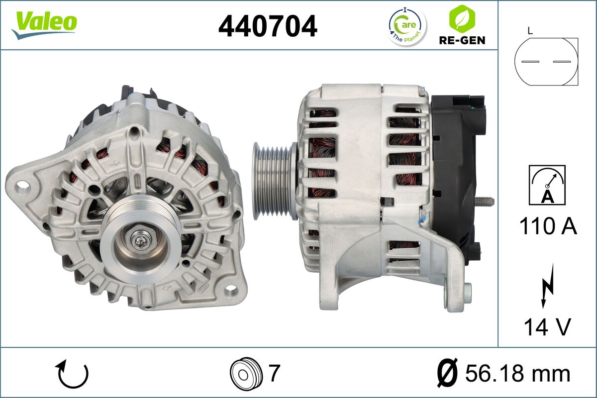 Generator / Alternator 440704 VALEO