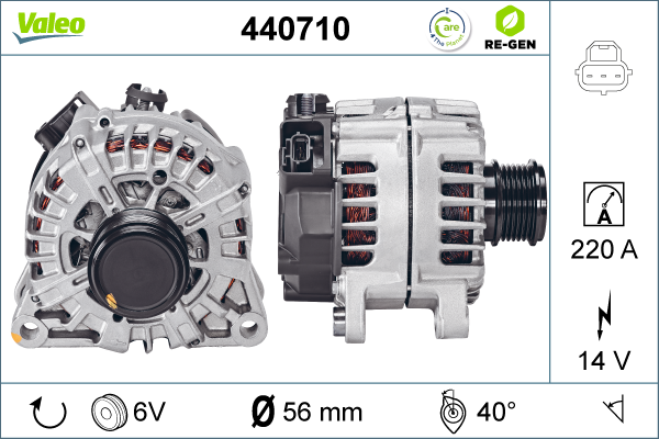 Generator / Alternator 440710 VALEO