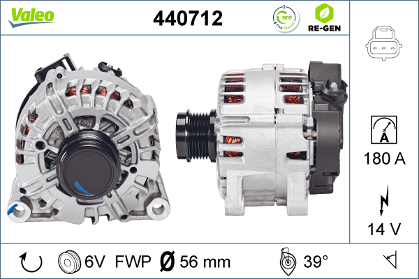 Generator / Alternator 440712 VALEO