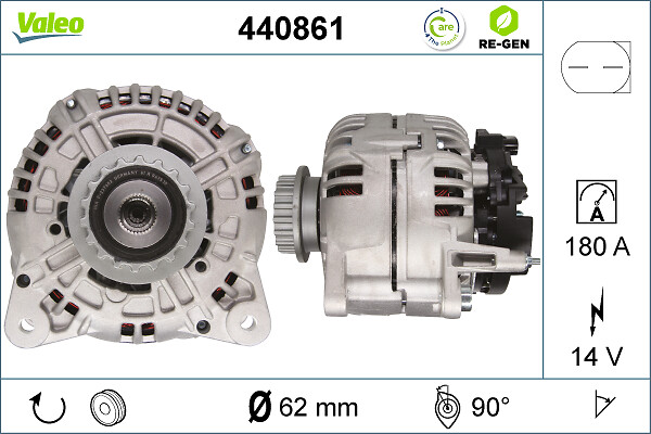 Generator / alternator 440861 VALEO