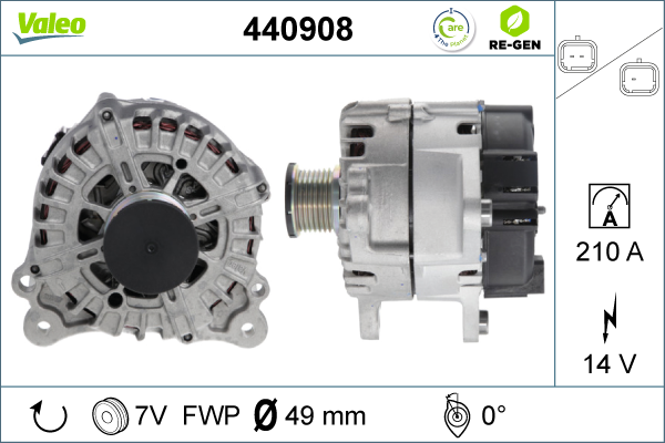 Generator / Alternator 440908 VALEO