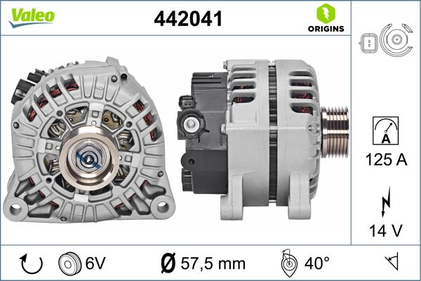 Generator / alternator 442041 VALEO