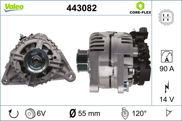 Generator / Alternator 443082 VALEO