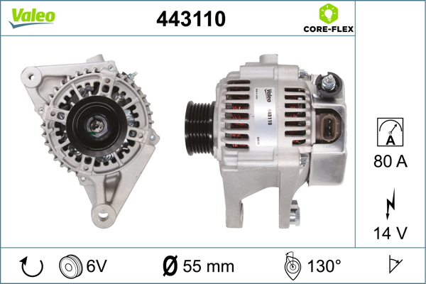 Generator / Alternator 443110 VALEO