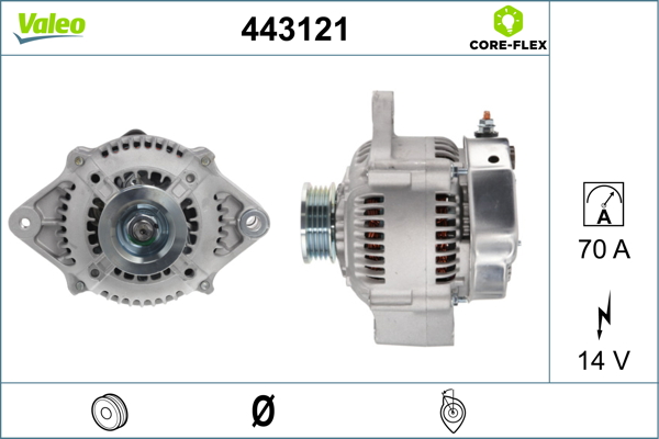 Generator / Alternator 443121 VALEO