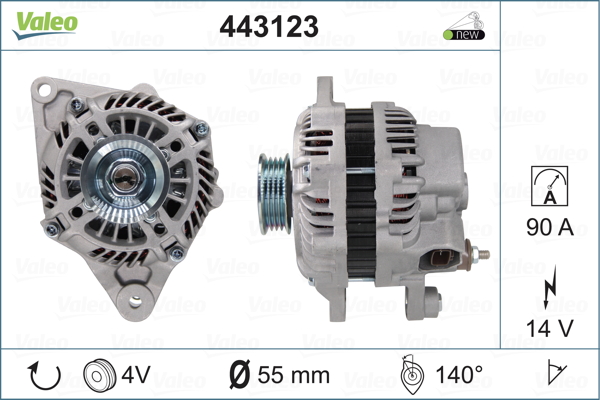 Generator / Alternator 443123 VALEO