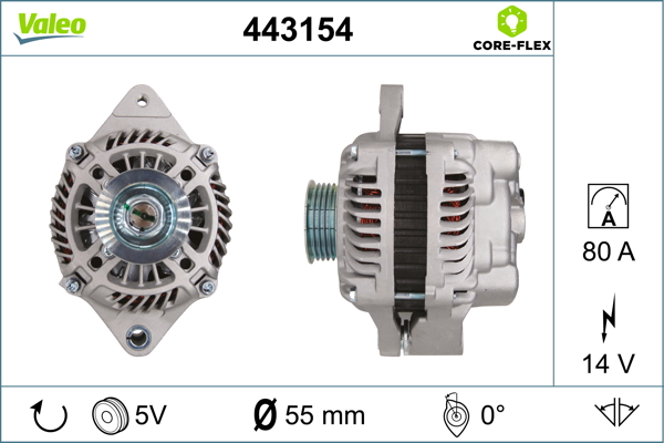 Generator / Alternator 443154 VALEO