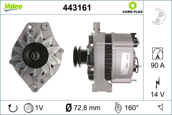 Generator / Alternator 443161 VALEO