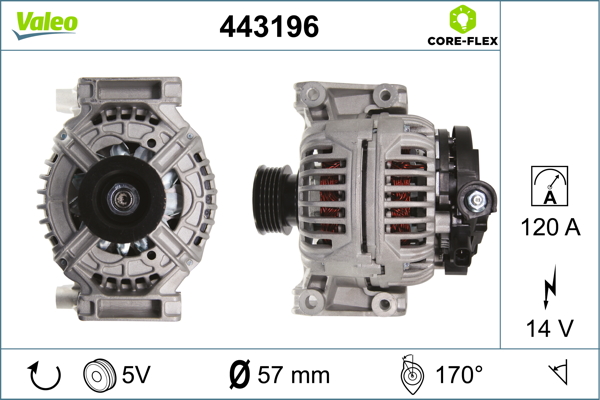 Generator / Alternator 443196 VALEO